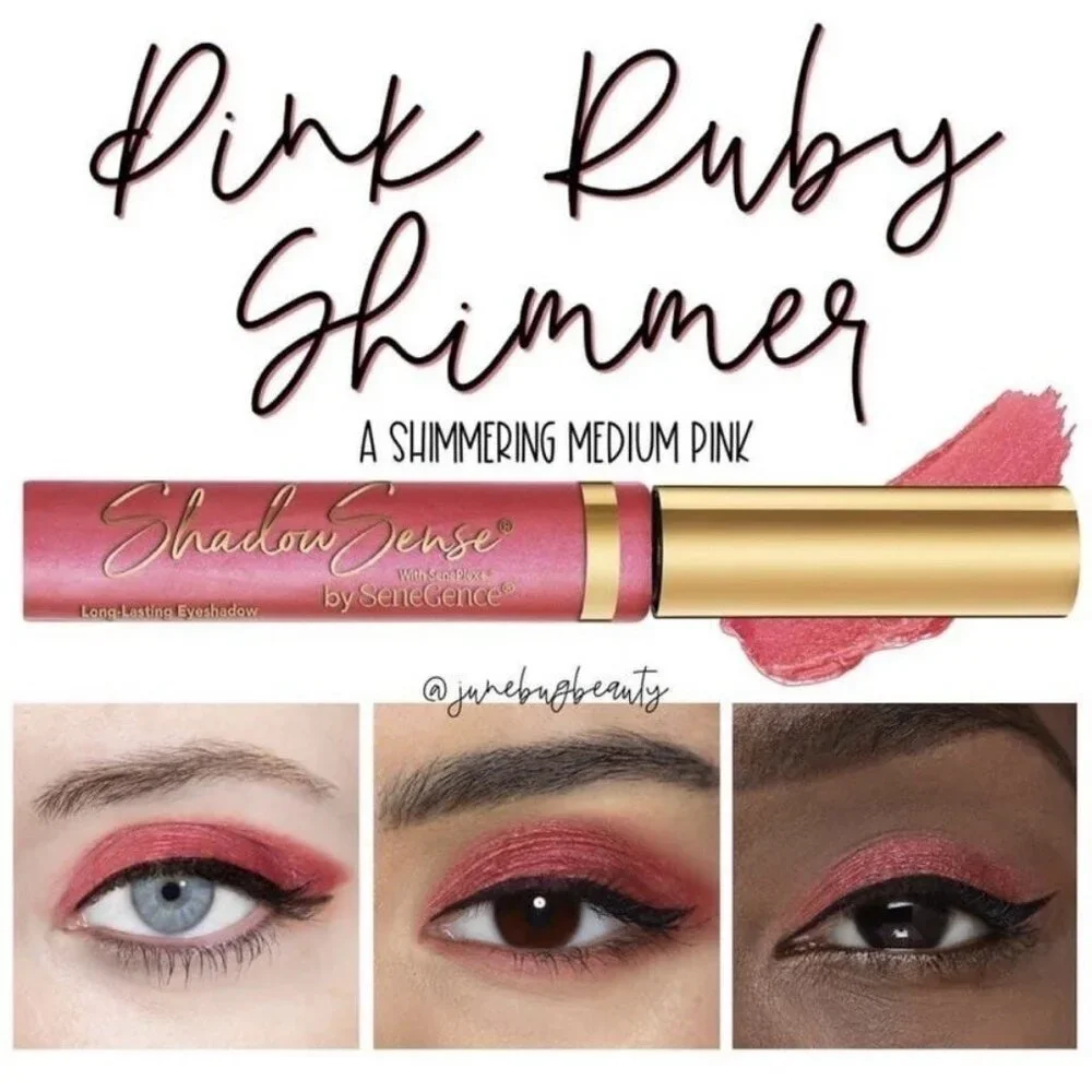Pink Ruby Shimmer ShadowSense Eyeshadow a shimmering medium pink eyeshadow.  New - Picture 8 of 8